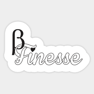 Beta Finesse (Front Only) Sticker